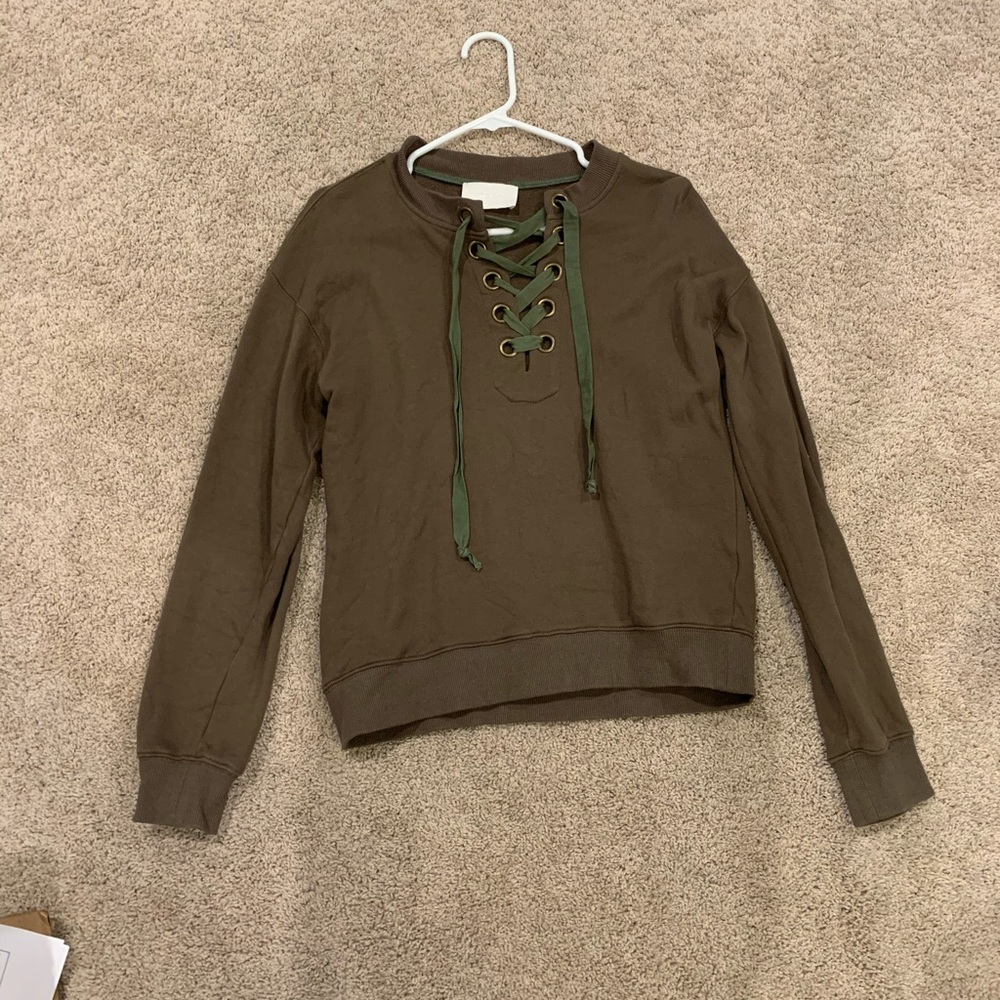 STORIA LACE UP TOP